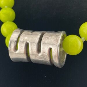 Vintage Modernist Sterling enhancer pendant chunky statement jewelry 925 silver